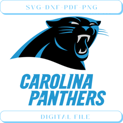 Carolina Panthers Logo and Wordmark SVG