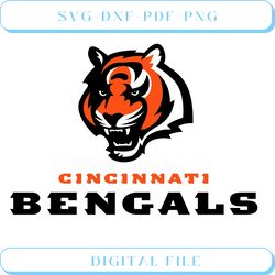 Cincinnati Bengals Tiger Logo SVG Cut File