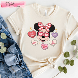 Cute Minnie Valentines Day Shirts for Ladies Valentines for Her, Custom Shirt
