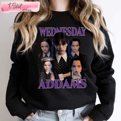 Vintage Wednesday Addams Sweatshirt Gift for Addams Family Fans, Custom Shirt