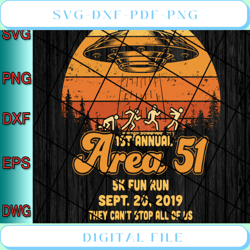 1st Annual Area 51 5k Fun Run Svg