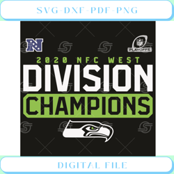 2020 NFC West Division Champions Svg Sport Svg, Seattle Seahawks Svg