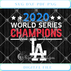 2020 World Series Champions LA Los Angeles Dodgers Baseball Lovers SVG