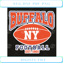 Buffalo NY Football EST 1960 Svg Sport Svg