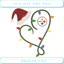 Christmas And Pittsburgh Steelers Logo Svg Sport Svg, Christmas Svg