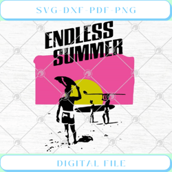 Endless Summer Cool Summer SVG PNG EPS DXF Cricut File Silhouette Art