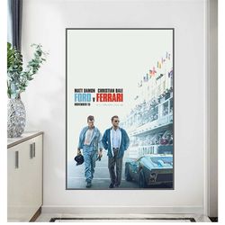 2019 Ford v Ferrari Movie Poster Film Print Bar 258