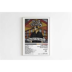 Luke Combs - This One's For You Too (Deluxe Version) Album Poster / Album Cover Poster / Music Gift / Music Wall Decor /