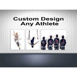 Custom Design, Gallery Canvas Wrap, Premium Poster Print, Youth Sports, Professional Athlete