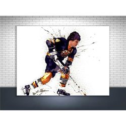 Bobby Orr Poster, Boston Bruins, Gallery Canvas Wrap, Man Cave, Kids Room, Game Room, Bar