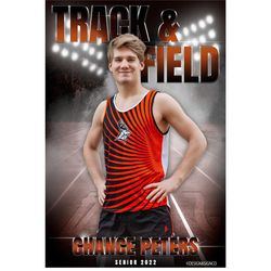 track & field sports template for photoshop-senior sports banner-poster template-sports design-24x36 300dpi psd-digital