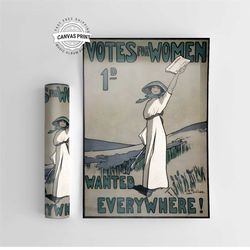 Womens Suffrage Movement Posters / Wall Art / Room Decor / High Quality Movie Cover Print / A4 / A3 / A2 / A1