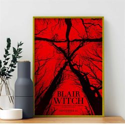 blair witch movie poster, horror canvas movie poster wall art decorative unframed