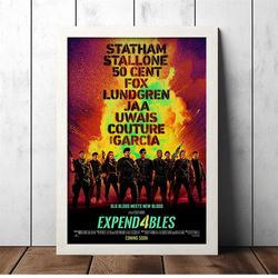 Expend4bles (2023) Classic Movie Poster - Film Fan Collectibles - Home Decor - Wall Art - Poster Gifts