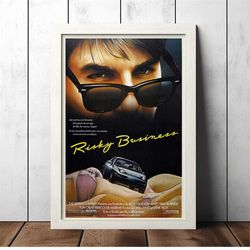 Risky Business (1983) Classic Movie Poster - Film Fan Collectibles - Vintage Movie Poster - Home Decor - Wall Art - Post