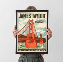 James Taylor Poster, Music Memorabilia, Vintage Wall Art, Poster for Gift