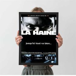 La haine 1995 Movie Poster, A4 A3 A2 A1, Wall Decor, Christmas gift