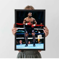 iron mike tyson boxing ring poster, a4 a3 a2 a1, home wall decor, christmas gift