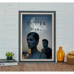 Gone Girl Movie Poster,  Classic Movie Canvas Cloth Poster, Gone Girl Mystery Thriller Movie