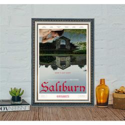 Saltburn Movie Poster, Saltburn 2023  Classic Movie Poster, Vintage Canvas Cloth Photo Print, Holiday gifts