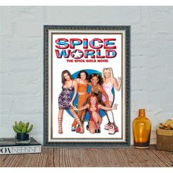 Spice World (1997) Movie Poster,Spice World Classic Vintage Movie Poster, Classic Movie Canvas Cloth Poster