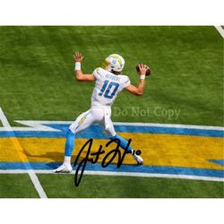 Justin Herbert Signed Photo 8X10 rp Autographed Picture Los Angeles Chargers