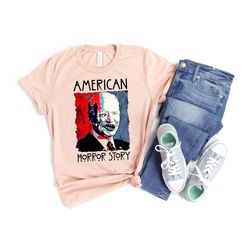 american horror story political sweatshirt biden horror story anti biden shirt adult humor shirts halloween sweatshirt f