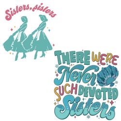 Devoted Sisters White Christmas Movie SVG Cut File