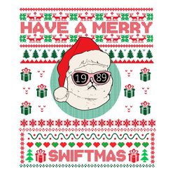 Have A Merry Swiftmas Karma Cat SVG Cut File