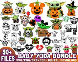 Baby Yoda Halloween Svg,Halloween SVG, Halloween Cut File ,SVG