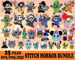 Stitch Bundle Horror Svg, Stitch Horror Svg File