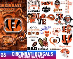Bundle Cincinnati Bengals Svg, Football Team Svg File