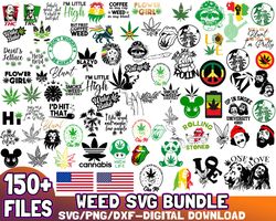 150 FILES Weed Svg Bundle Design