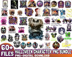 60 Horror Movies Characters PNG, Halloween Sublimation Designs Png, Halloween Bundle Png