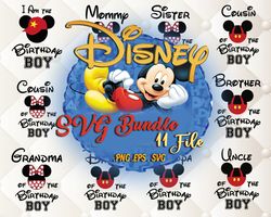 11 Files Disney Birthday Boy SVG Bundle