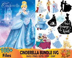 100 Disney Cinderella Bundle Svg, Disney Svg, Cinderella Svg