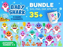 35 baby shark svg, baby shark cricut svg, baby shark clipart, baby shark svg for cricut, baby shark svg png, baby shark