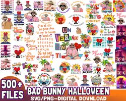 500 Bad Bunny Halloween svg,Bundle Bad Bunny SVG File