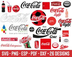 Coca Cola Bundle Svg, Coca Cola Svg, 26 Designs File