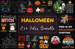25 Files Halloween Bundle Svg, Witch Svg, Halloween Svg, Boo Svg