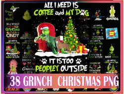 38 Grinch Christmas PNG Bundle, Christmas Png