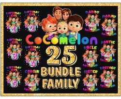25 Designs Cocomelon Family Png Bundle, Cocomelon Bundle