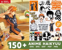 150 Anime Haikyuu Svg Bundle, Shoyo Hinata Svg