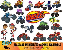 Blaze And The Monster Machines Svg Bundle, Wild Wheels Svg Digital
