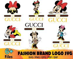 6 Gucci Bundle Svg, Gucci Logo Svg, Gucci Minnie Svg