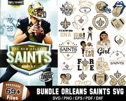 69 Designs New Orleans Saints Football Svg Bundle, Sport Svg