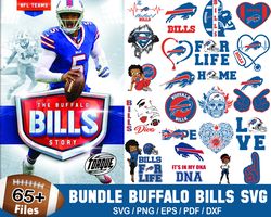 65 Designs Buffalo Bills Football Svg Bundle, Bills Betty Boop Svg