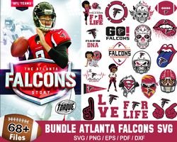 68 Designs Atlanta Falcons Football Svg Bundle, Falcons Logo Svg
