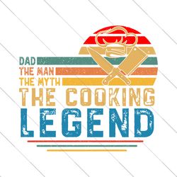 Fathers Day Png, Dad The Man The Myth The Cooking Legend Png for Fathers Day Gifts, Kitchen Png, Cooking Gifts for Men,