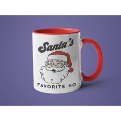 Funny Christmas Mug, Feminist Gift, Gift for Hostess, Mugs for Women, Santa's Favorite Ho